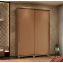 Ver imagem 3 de Guarda-roupa Dubai Infinity 163cm 2 Portas de Correr Mdf - Alasca/nature Flex Camarim Vila Rica