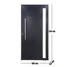 Porta Pivotante de Alumínio 210 X 100cm com Visor 30 Direita Esquadrias Bergamo - 5