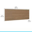Ver imagem 3 de Painel Cabeceira Selene Cama Box Queen 160x60cm Mdp Carvalho Menu Móveis