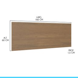 Painel Cabeceira Cama Box Queen 160 X 60 Cm Mdp Carvalho 6001 Menu - 3