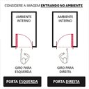 Ver imagem 4 de Porta Pivotante de Alumínio 210 X 100cm com Visor 30 Esquadrias Bergamo Abertura Esquerda