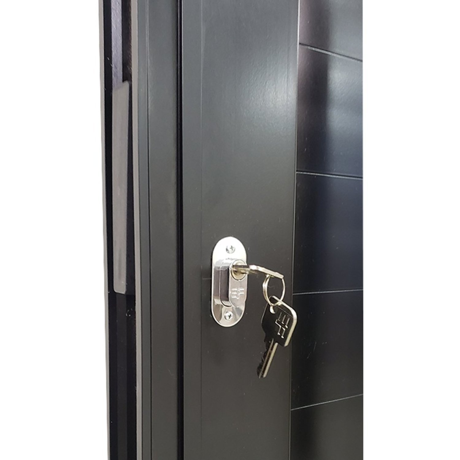 Porta Pivotante de Alumínio 210 x 100cm com Visor 30 Esquerda Esquadrias Bergamo - 6