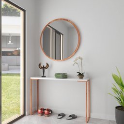 Espelho Decorativo Redondo 70 cm em MDF - 3