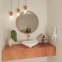 Espelho Decorativo Redondo 70 cm em MDF - 4