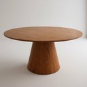 Ver imagem 3 de Mesa de Jantar Cone Redonda Laminado em Madeira 120cm Cairo Yescasa