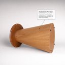 Ver imagem 6 de Mesa de Jantar Cone Redonda Laminado em Madeira 120cm Cairo Yescasa Marrom/Castanho Mel