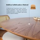 Ver mais imagens de Mesa de Jantar Cone Redonda Laminado em Madeira 120cm Cairo Yescasa