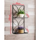 Ver imagem 2 de Jardineira Floreira Decorativa Suspensa em Ferro - 100x50