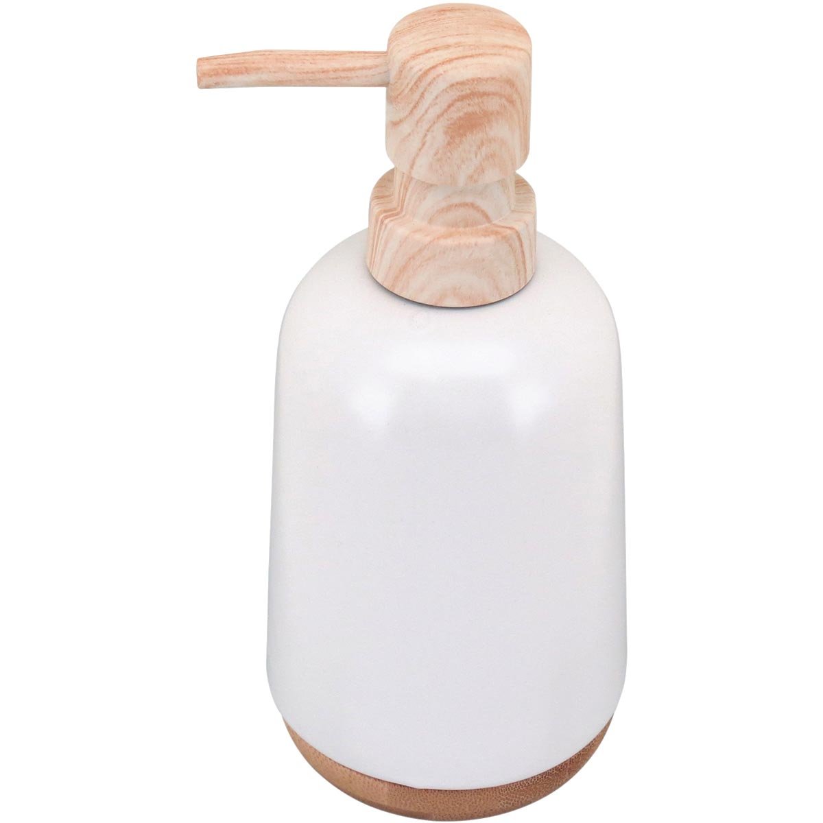 PORTA SABONETE LIQUIDO 200ml CERÂMICA BRANCO - 5