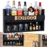 Mini Barzinho Bar Adega Parede Porta Copos Expositor Bebidas Garrafas - 1