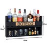 Mini Barzinho Bar Adega Parede Porta Copos Expositor Bebidas Garrafas - 5