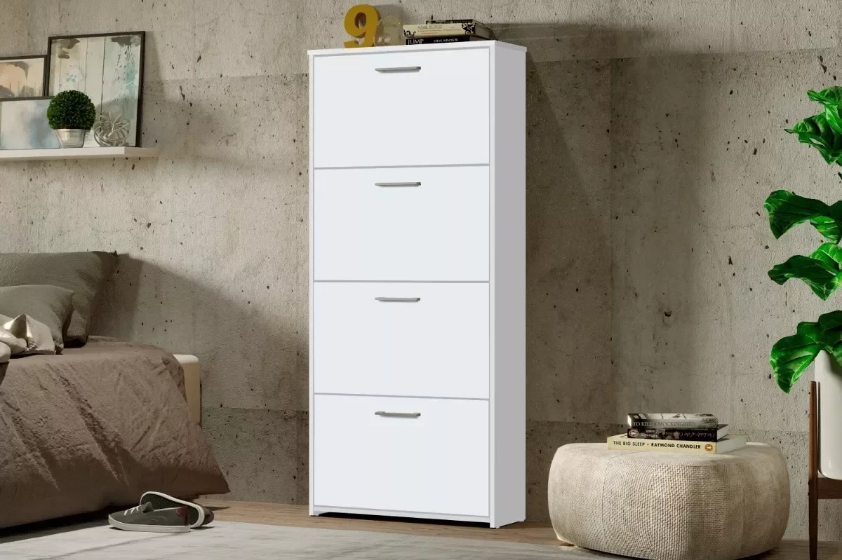 Ver imagem 2 de Sapateira Organizadora 4 Gavetas Carol Branco - Rede Móveis