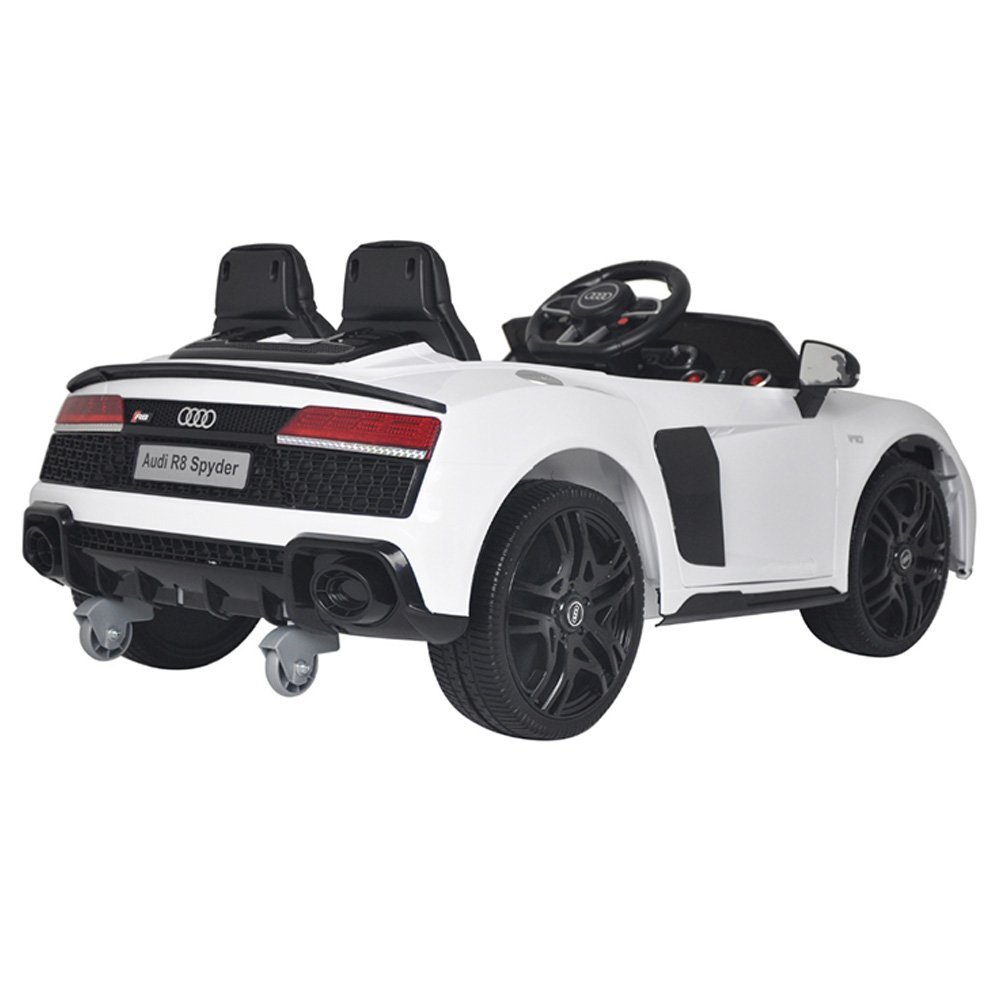 Carrinho Elétrico Infantil Motorizado Audi R8 Spyder com Controle Som 12v Branco G31 - Gran Belo Car - 7