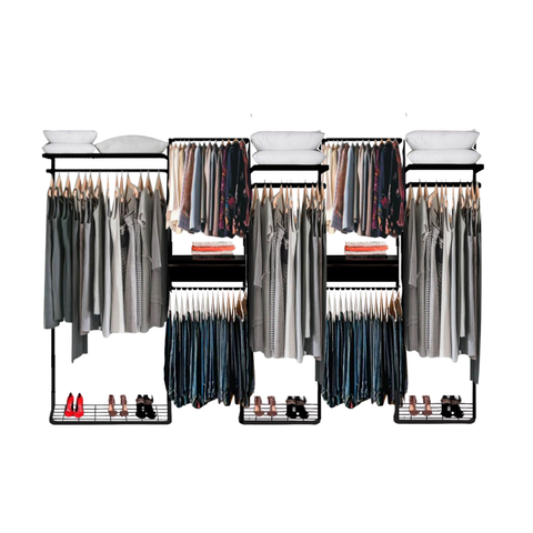 Closet Aramado - Linear Clr373 Gav Corcor, Tamanhocor:preto;tamanho:3,40