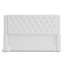 Ver imagem 3 de Cabeceira Atena para Cama Box King Size 195cm Capitonê com Frame Corino Branco - Desk Design