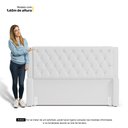 Ver imagem 6 de Cabeceira Atena para Cama Box King Size 195cm Capitonê com Frame Corino Branco - Desk Design