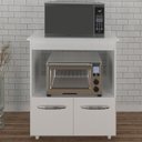 Ver imagem 2 de Balcao Multiuso Com Nicho 75cm 9450 Branco Mobbs