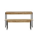 Ver imagem 2 de Mesa De Jantar Com 1 Banco Estilo Industrial