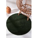 Ver imagem 2 de Tapete Redondo Minimalista 1m X 1m Cor Verde Musgo