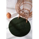 Ver imagem 1 de Tapete Redondo Minimalista 1m X 1m Cor Verde Musgo