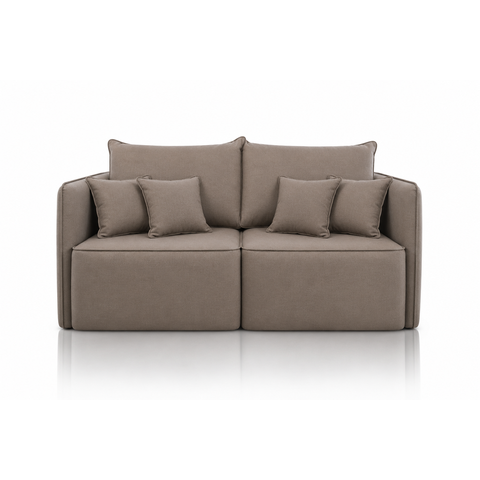 Sofá Modular Búzios - Conforto, Versatilidade e Design Contemporâneo:Veludo Marrom/1,80 sem Chaise
