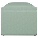 Ver imagem 6 de Calçadeira Recamier Baú para Cama de Casal King Dália 195x50 cm W01 Linho Verde Menta - Lyam