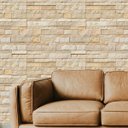 Ver imagem 1 de Papel de Parede Adesivo Pedras Irregulares em Tons Claro 5m