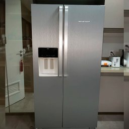 Vinil Adesivo Envelopamento Aço Inox Prata Escovado Alumínio Geladeira Fogão Microondas Porta 2x1mt - 4