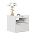 Ver imagem 3 de Mesa Cabeceira Suspensa Quarto Minerva Branco
