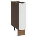 Ver imagem 1 de Balcão Porta-temperos 20cm 1 Porta (sem Tampo) Rustic/branco Veludo Lux Madesa