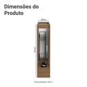 Ver imagem 3 de Balcão Porta-temperos 20cm 1 Porta (sem Tampo) Rustic/branco Veludo Lux Madesa