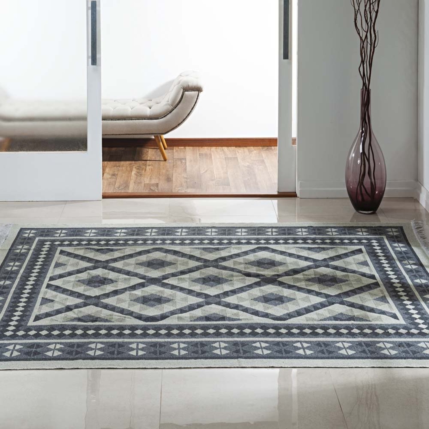 Tapete Decorativo 100x140cm Kilim Antep - 1