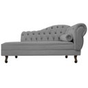 Ver imagem 5 de Kit Diva Recamier Diana 185cm Lado Esquerdo e 02 Poltronas Classic Suede Cinza - ADJ Decor