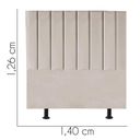 Ver imagem 2 de Cabeceira para Cama Box Casal 1,40 Cm Carla - Oferta House Cor:bege