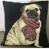 Kit: 4 Capas de Almofada Decorativas Cachorro Pug – 43×43 - 1