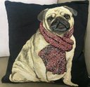 Ver imagem 1 de Kit: 4 Capas de Almofada Decorativas Cachorro Pug – 43×43