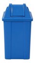 Ver imagem 1 de Lixeira Plástica Quadrada Com Tampa Vai-vem 25 Litros