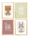 Ver imagem 1 de Kit Quadro Safari Urso Decorativo Quarto Criança Bebê Enxoval