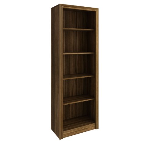 Estante para Escritório 5 Prateleiras Branco Tecnomobili Me4104 Cor: Nogal