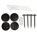 Ver imagem 7 de Tenda Gazebo Praia Dobrável Preta Sanfonada 3 X 3 M Mor