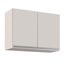 Ver imagem 3 de Kit 2 Armários Aéreo de Cozinha Lavanderia 02 Portas Eva 80 cm - D’Rossi Branco