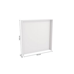 Painel Cabeceira 155cm Linha Modulado Adapt N545 Kappesberg - Branco - 2