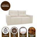 Ver imagem 6 de Sofá 1,80 Moderno 2 Lugares Confortável Onix Cor:bege