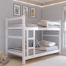 Beliche Aconchego 100% Mdf com Escada e Grade de Proteção Branco - Panorama Móveis - 1