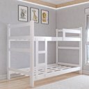 Ver imagem 5 de Beliche Aconchego 100% Mdf com Escada e Grade de Proteção Branco - Panorama Móveis