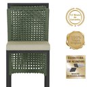 Ver imagem 3 de Mesa Bistrô e 2 Banquetas Roma Preta Corda Náutica Estofado 7 Trama Original