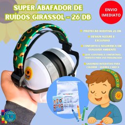 Abafador de Ruidos Sunflower para Atípicos de 26 Db com Arco Girassol e Quebra-cabeças - 2