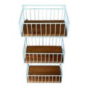 Ver imagem 1 de Fruteira Suspensa Tripla Branca Artesanal Cozinha Frutas Legumes com Madeira Minas Arte Própria Frut