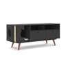 Rack Retro TV até 55 polegadas Arranhador Pet Angora Preto Ac/Preto Ac - 2
