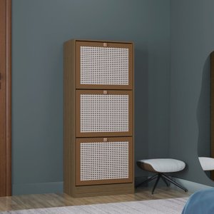 Sapateira para Quarto Basculante 3 Portas Tropical